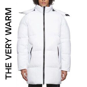 The Very Warm White Puffer Parka Coat Size Small New